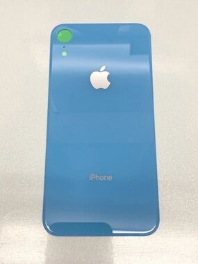 Back Glass Big Hole for Apple iPhoneXR Blue Replacement Repair Part Replacement